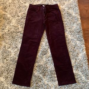Loft modern straight corduroy pants